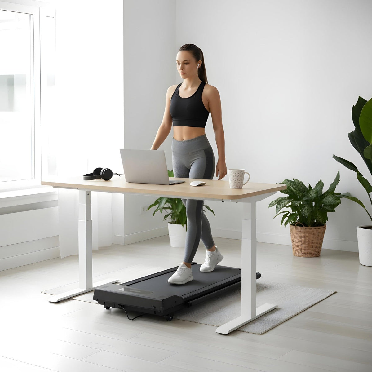 4 in 1 Walking Pad | With Foldable Handrails