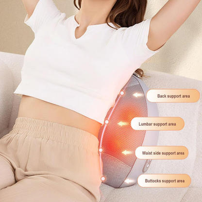 Heated Shiatsu Back Massager, 3D Deep Tissue Kneading for Pain Relief & Muscle Relaxation
