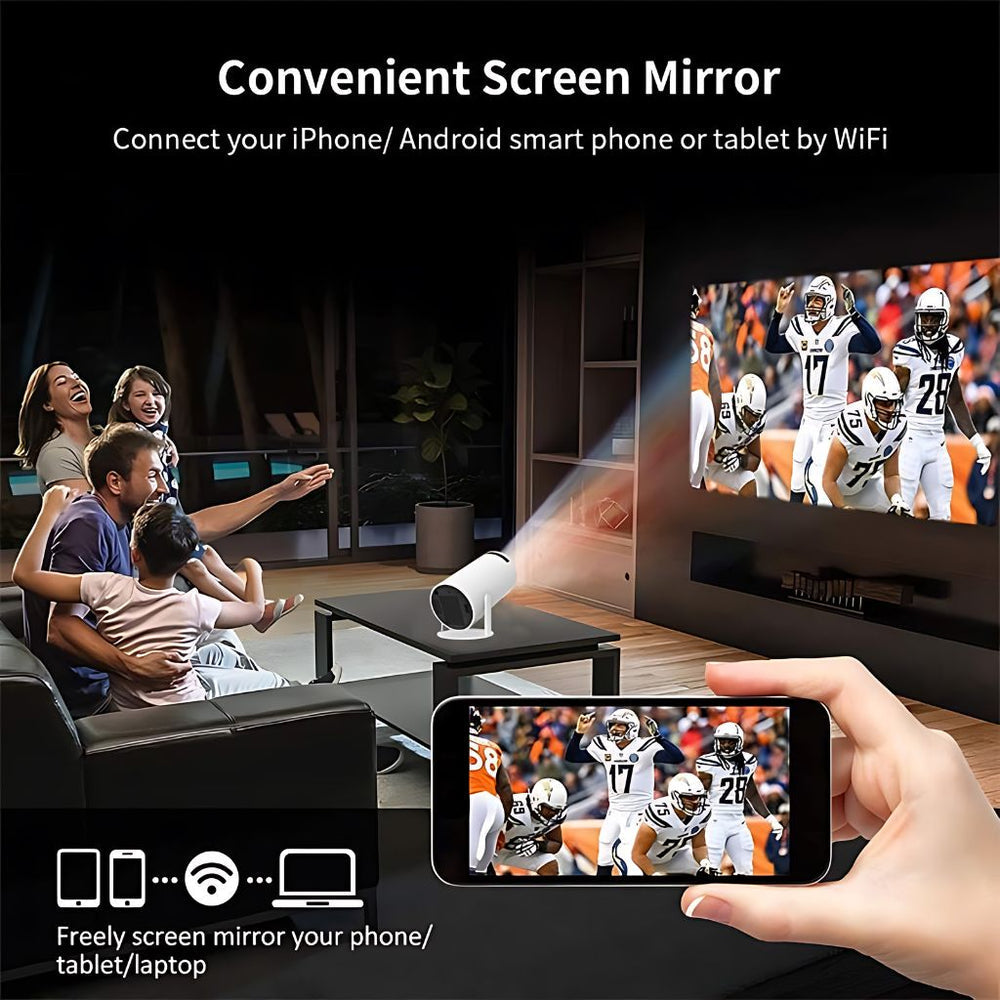 Mini Portable Projector - HD | Wifi | Bluetooth