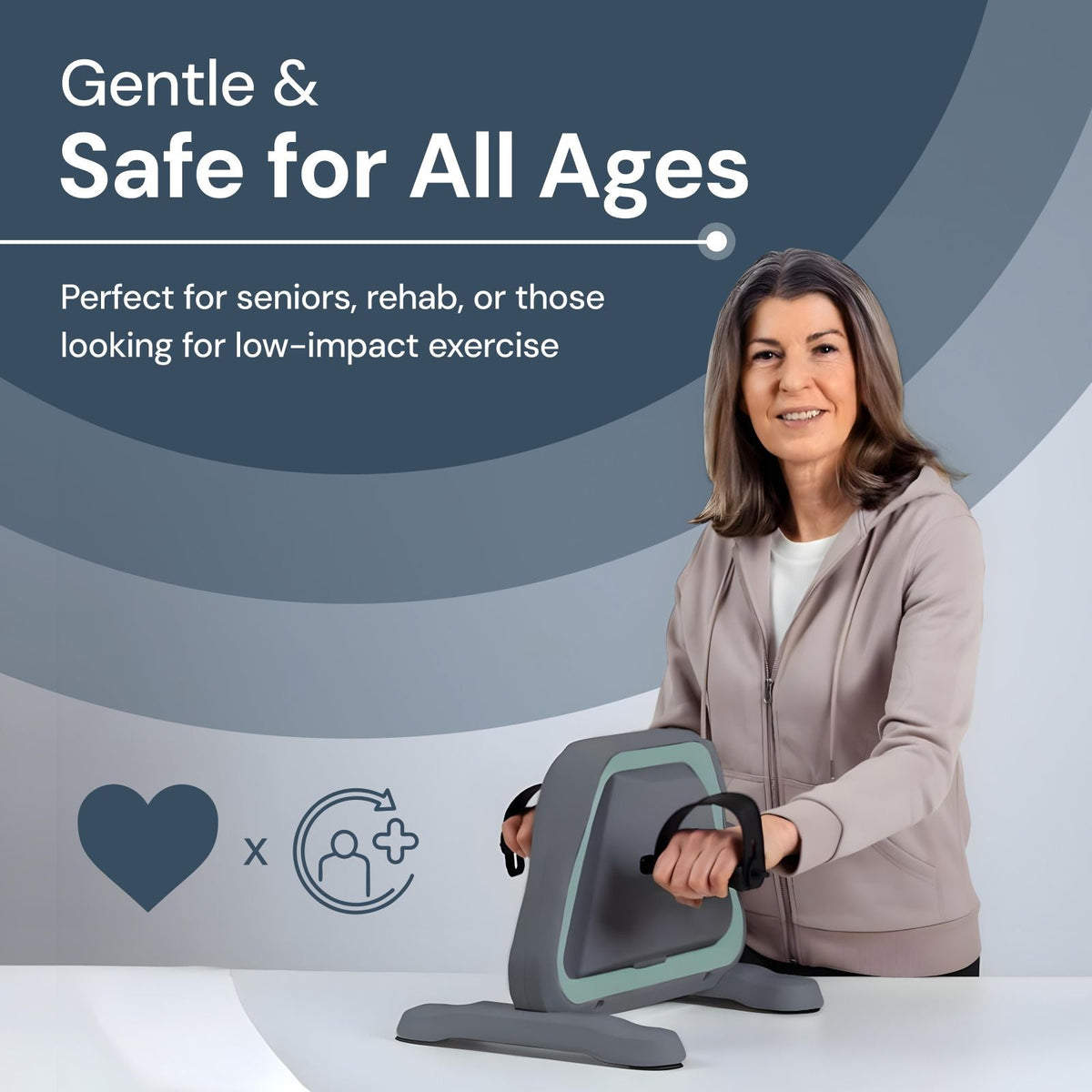 Mini Pedal Exerciser for Arms & Legs – Rehab & Home Fitness