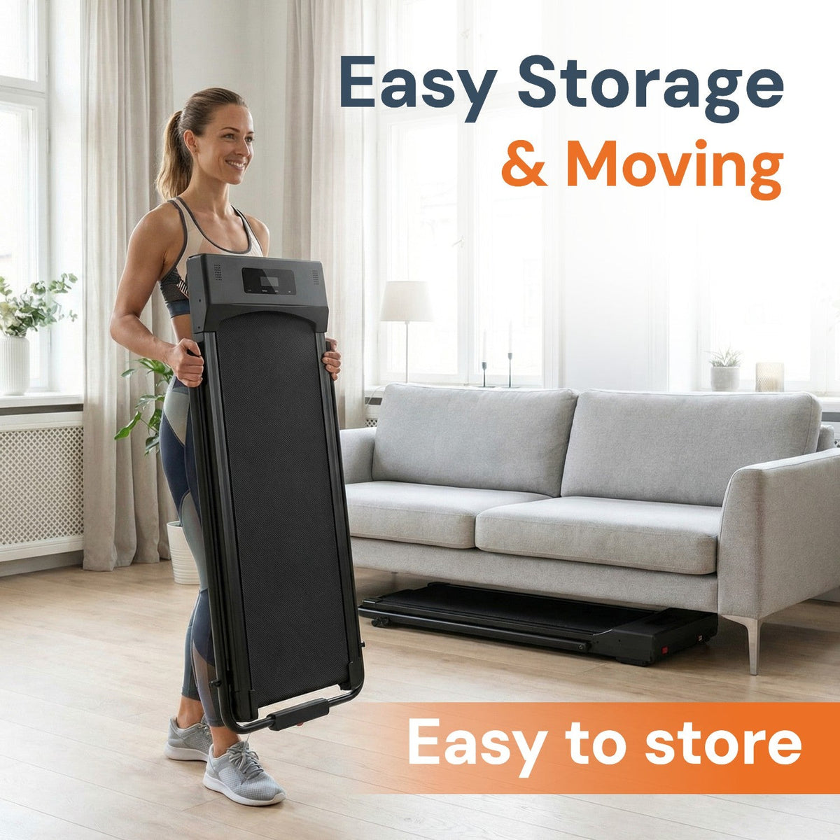 4 in 1 Walking Pad | With Foldable Handrails