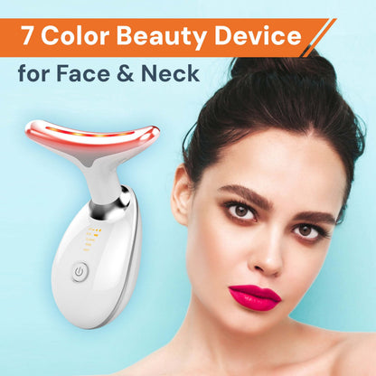 Face Massager - Anti-Aging, Skin Tightening & Wrinkle Reduction Device with 7 Colours & 3 Modes