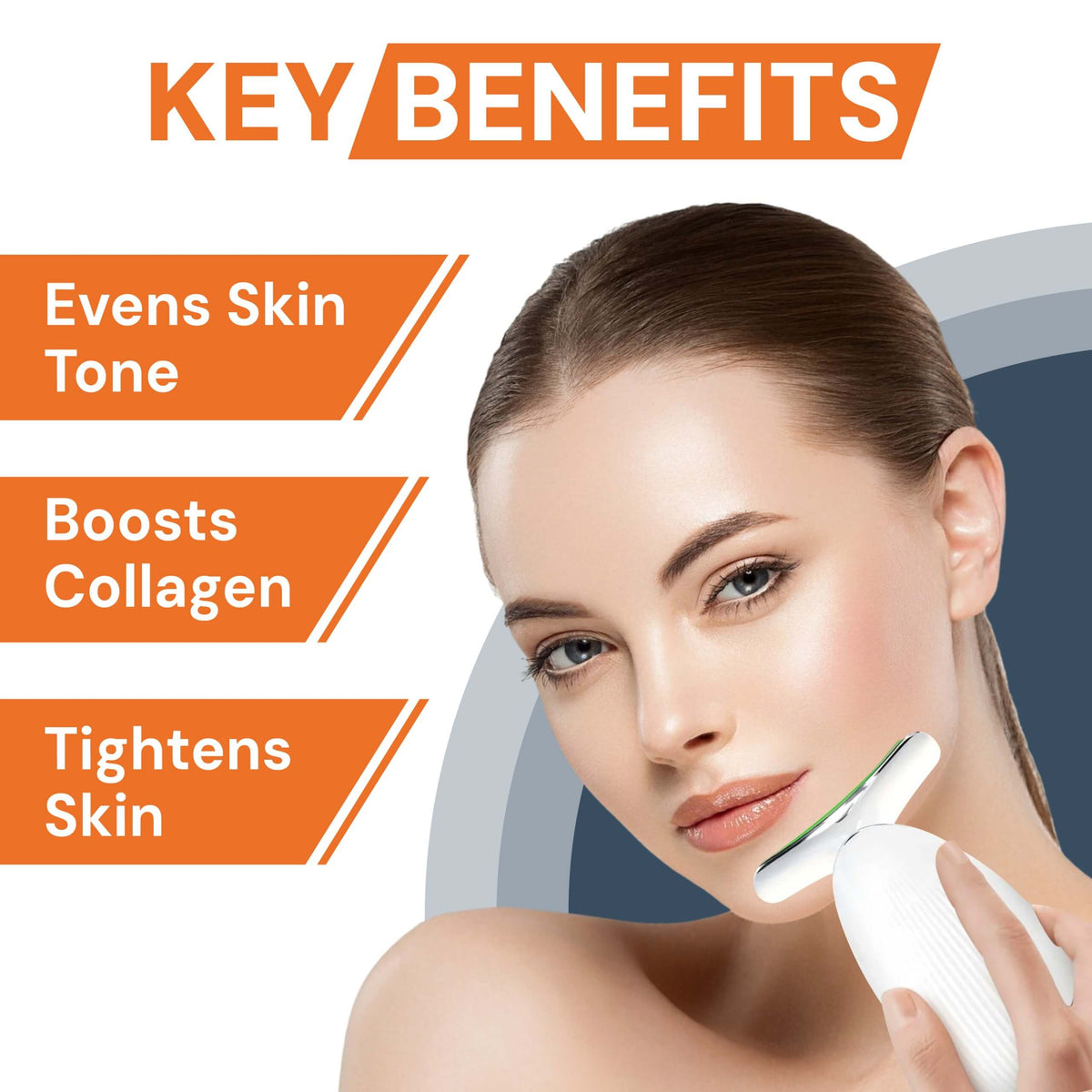 Face Massager - Anti-Aging, Skin Tightening & Wrinkle Reduction Device with 7 Colours & 3 Modes