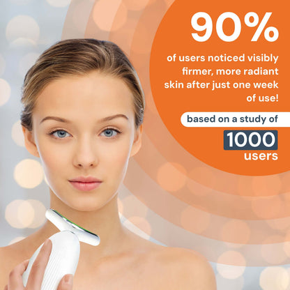 Face Massager - Anti-Aging, Skin Tightening & Wrinkle Reduction Device with 7 Colours & 3 Modes