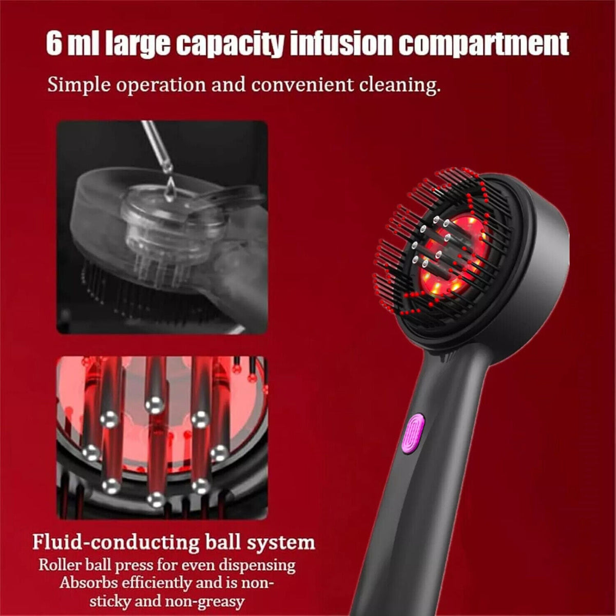 3-in-1 Scalp Massager for Hair Growth & Relaxation