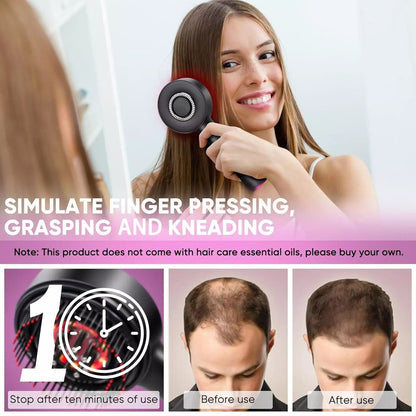 3-in-1 Scalp Massager for Hair Growth & Relaxation
