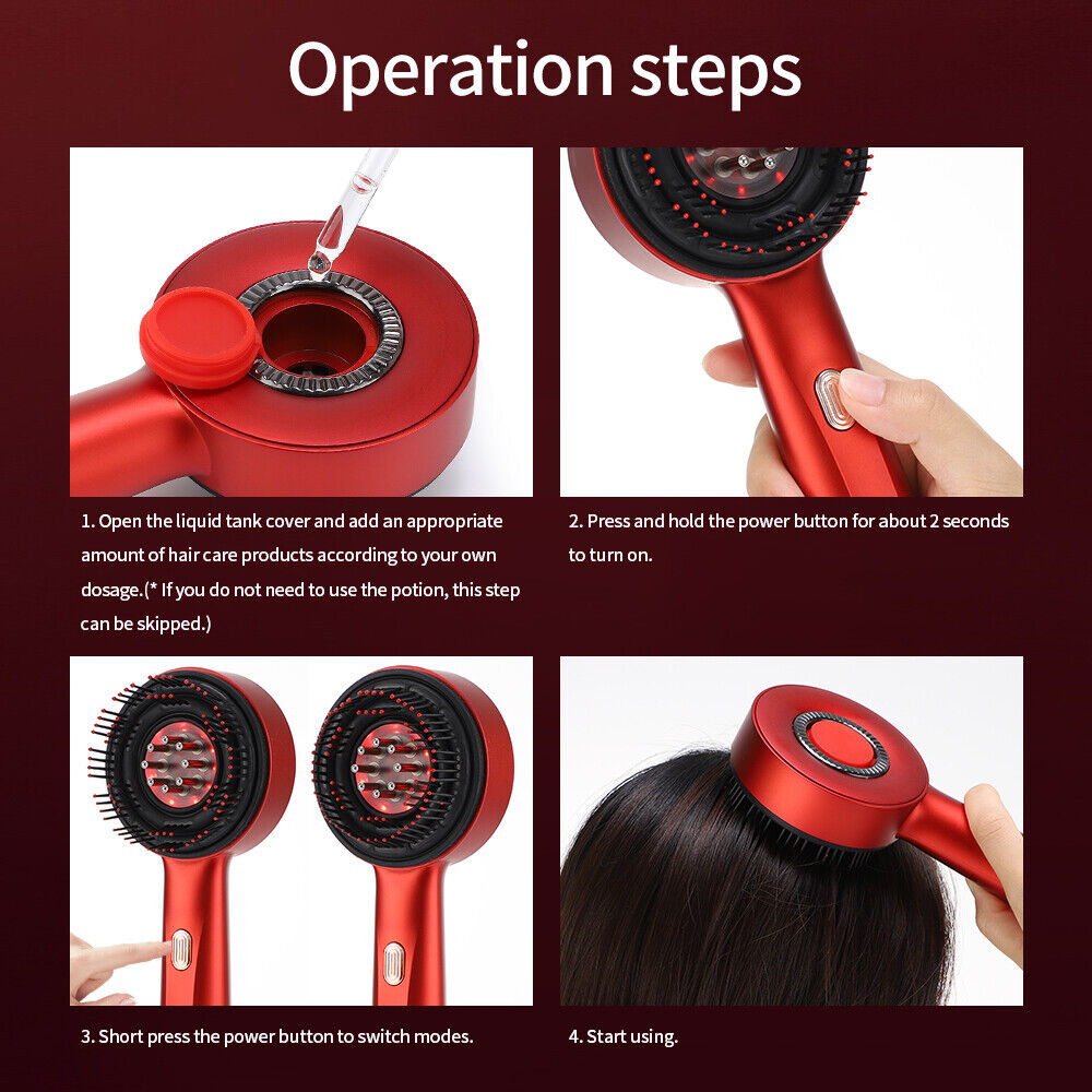 3-in-1 Scalp Massager for Hair Growth & Relaxation